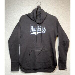Sport-Tek Hoodie Womens Small Black Cotton Washington Huskies Football Team Logo